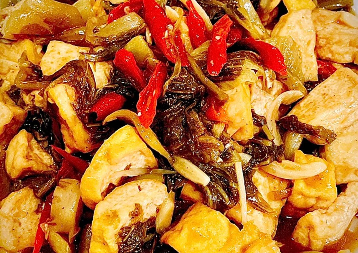 Sayur Asin Cah Tahu