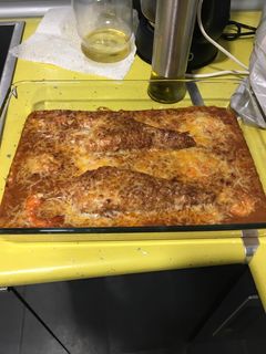 Una foto de Rape en salsa de gamba roja