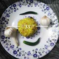 A picture of Grated Kachu fry with Coconut.