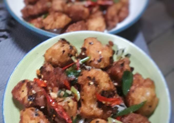 Ayam Popcorn Bawang Goreng ala Chef Desi Trisnawati