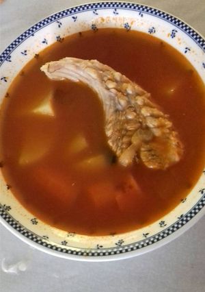 Una foto de Caldo de pescado