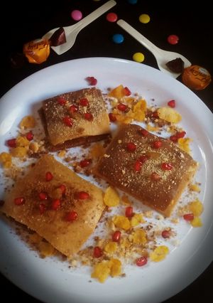 A picture of Cornflakes biscuit pastry cake.