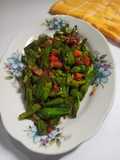 Tumis bunga genjer cumi asin