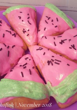 Foto resep Donat Karakter Semangka