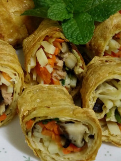 炸豆包卷(全素) 的食譜成品照片