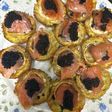 581. Tartatelas de calabacín y queso de cabra (picoteo)
