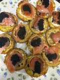 581. Tartatelas de calabacín y queso de cabra (picoteo)