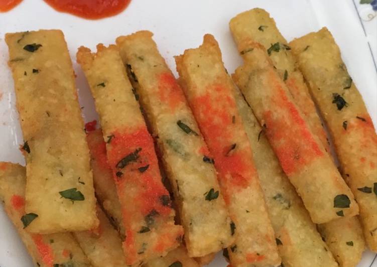 Bagaimana Menyiapkan Potato cheese stick Anti Gagal