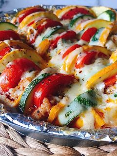 Hình của món Gratin Rau Củ, Thịt Bằm & Phô Mai.