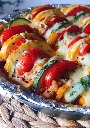 Hình của món Gratin Rau Củ, Thịt Bằm & Phô Mai.