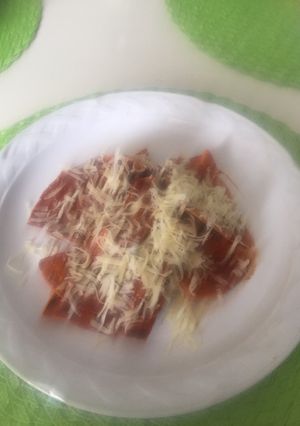 Una foto de Chilaquiles rojos