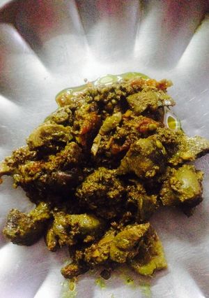 A picture of Fry kidney masala.