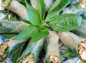 Hình của món Nem thính chay.