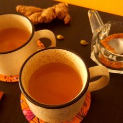 A picture of Immunity booster special masala jaggery tea.