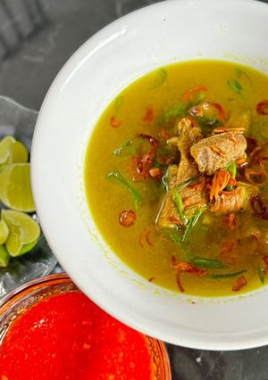 Foto resep Soto daging segar tanpa santan