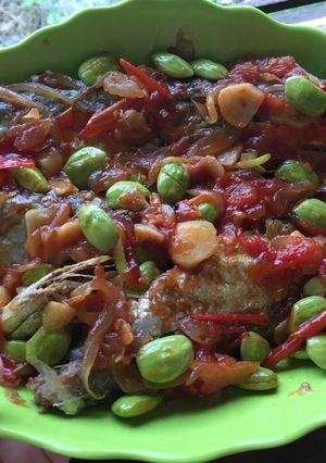 Foto resep Ikan asin pete alla olla