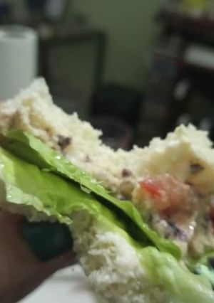 Una foto de Sándwich vegano de no pez