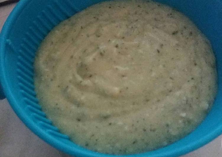 Resep: MPASI 8 bulan, Kentang Telur Tempe Pakcoy (Menu 4 Bintang) yang Nikmat