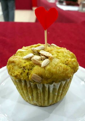 Hình của món Muffin trà xanh.