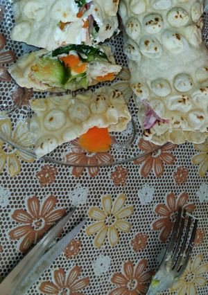 عکسی از دستور رول سبزیجات