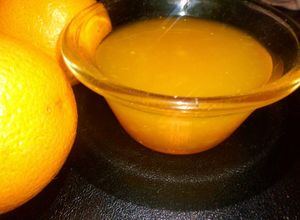 Una foto de Coulis de naranja