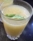 Raw mango sherbet with gond katira