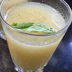 A picture of Raw mango sherbet with gond katira.