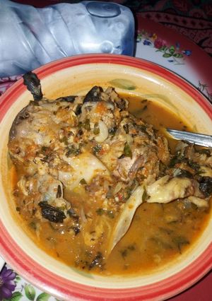 A picture of Spicy Catfish Peppersoup.