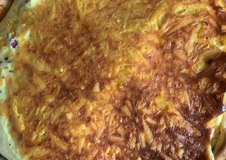 Recette de Récompense-gagner Quiche lorraine au skyr / cheddar