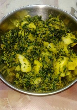 A picture of Methi Aloo.