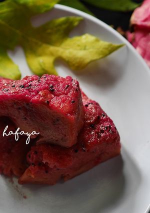 Foto resep Puding Naga Panggang Mix Roti Tawar dan Santan