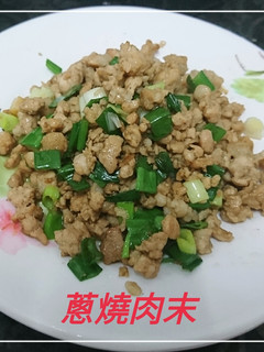 蔥燒肉末(簡單料理) 的食譜成品照片