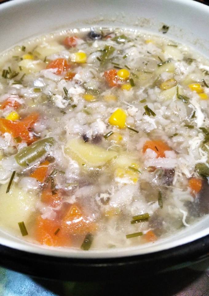 Рисовий суп з овочами