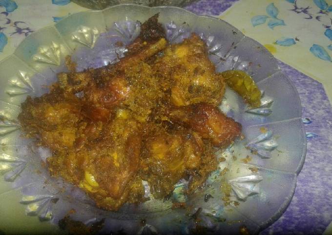 Ayam goreng lengkuas simple