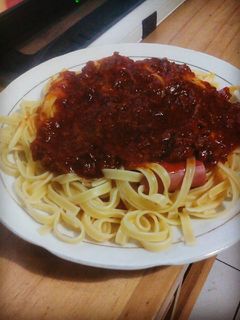 Foto resep Fettucine Bolognese