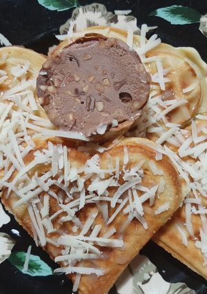 Foto resep Waffel susu keju