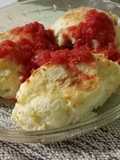 Papas rellenas con pasta de hummus
