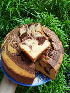 Foto resep Bolu Marmer Panggang / Cake Marmer