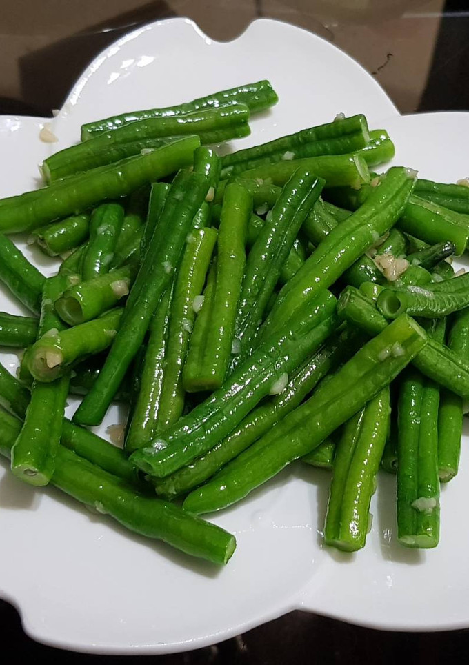 蒜炒長豆（簡單煮）(家常菜) 的食譜成品照片