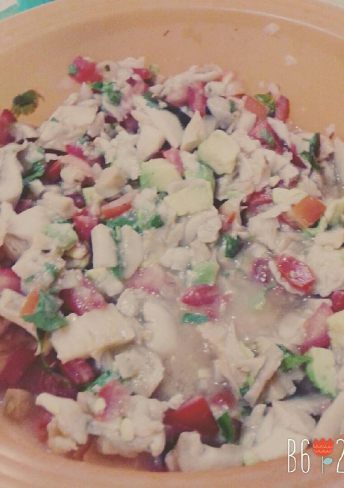 Una foto de Ceviche de setas