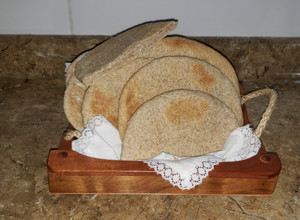 Una foto de Pan pita integral