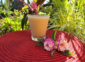 Una foto de Smoothie banana-durazno