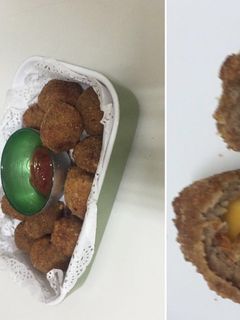 صورة لوصفة طريقة عمل كرات اللحم بالجبن