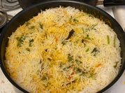 A picture of cauliflower biryani