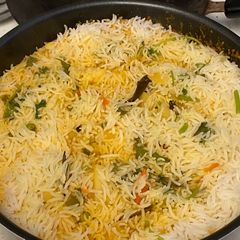 A picture of Vegetable biriyani.