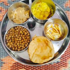 A picture of Bhog thali (Happy ram navami).