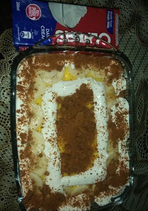 A picture of Mango creamy custard.