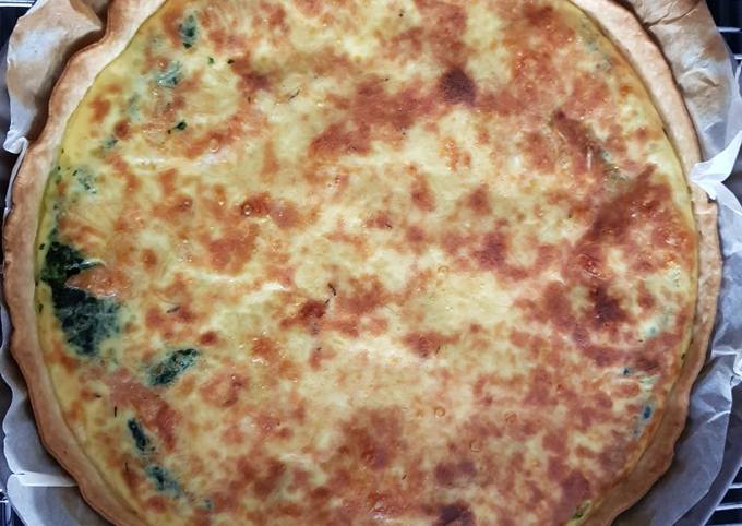 Recette Délicieuse Quiche Epinard/Saumon