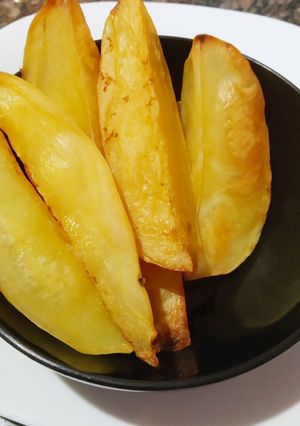 Una foto de Mis papas al horno: crocantes por fuera y blanditas por dentro