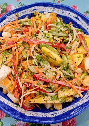 Hình của món Gỏi đậu gà.